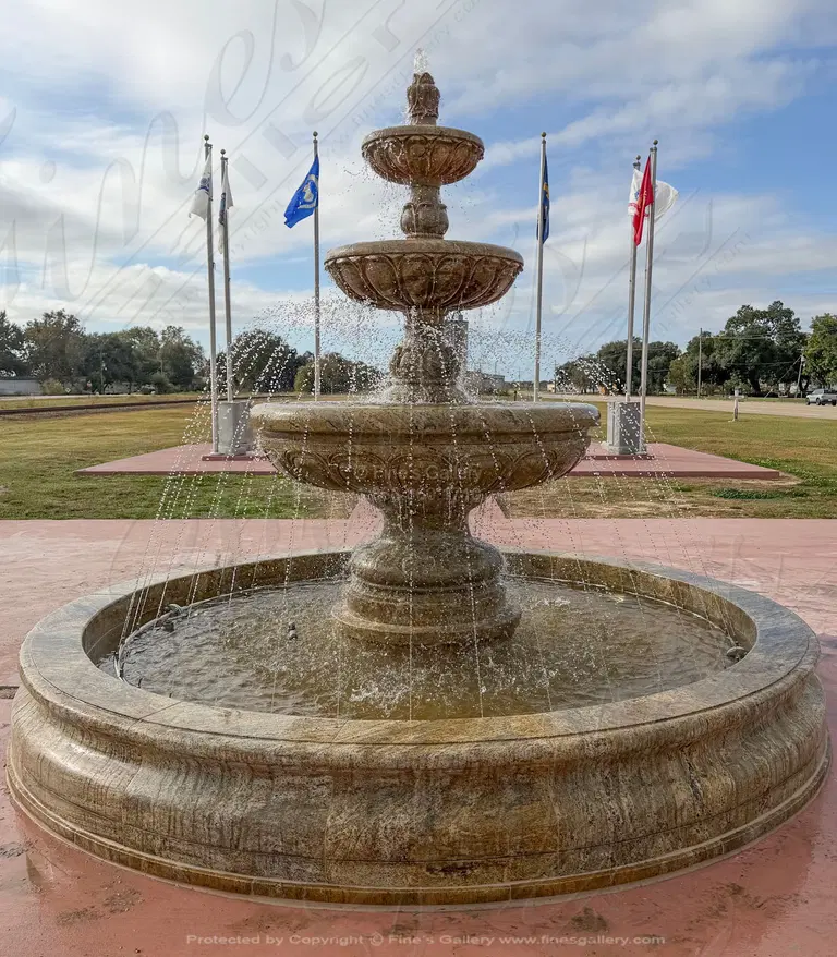 City Memorial Park Granite Fountain Installation